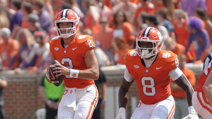 Clemson Tigers quarterback Cade Klubnik will look to bounce back after the open date against North Carolina this weekend. 