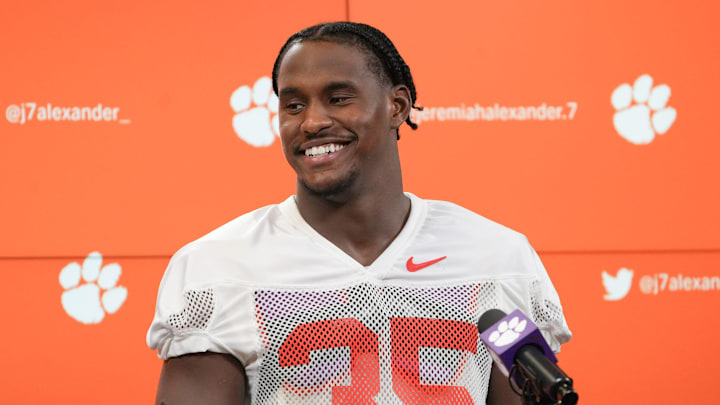 Clemson linebacker Jeremiah Alexander expressed his appreciation for the school in just his first year with the Tigers. Clemson linebacker Jeremiah Alexander expressed his appreciation for the school in just his first year with the Tigers.