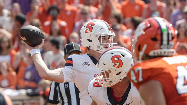 Syracuse football QB Steve Angeli is laser-focused on winning this season. His accuracy and poise in the pocket impress. Syracuse football QB Steve Angeli is laser-focused on winning this season. His accuracy and poise in the pocket impress.