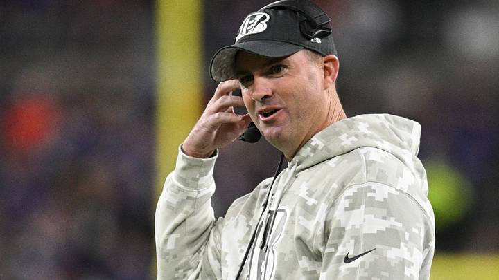 Nov 7, 2024; Baltimore, Maryland, USA; Cincinnati Bengals head coach Zac Taylor reacts during the first quarter against the Baltimore Ravens at M&T Bank Stadium. Mandatory Credit: Tommy Gilligan-Imagn Images Nov 7, 2024; Baltimore, Maryland, USA; Cincinnati Bengals head coach Zac Taylor reacts during the first quarter against the Baltimore Ravens at M&T Bank Stadium. Mandatory Credit: Tommy Gilligan-Imagn Images