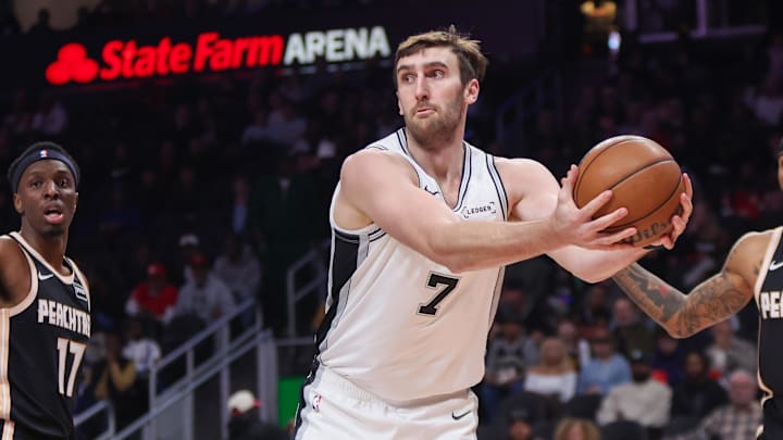 Luke Kornet at State Farm Arena earlier this season. Luke Kornet at State Farm Arena earlier this season.