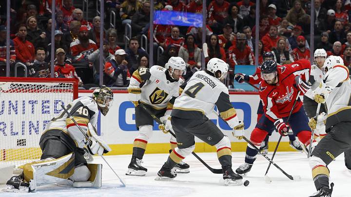 Akira Schmid (left) and Rasmus Andersson (right) are two of the big questions Vegas has to deal with this offseason.
