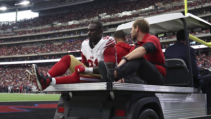 San Francisco 49ers defensive tackle Sam Okuayinonu (91) San Francisco 49ers defensive tackle Sam Okuayinonu (91)