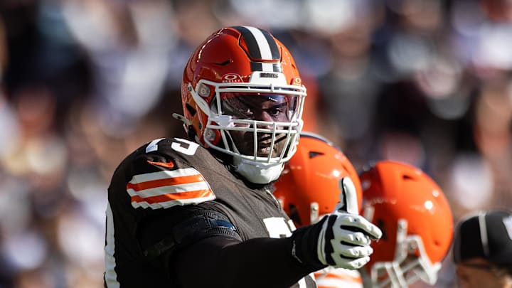 Cleveland Browns offensive tackle Dawand Jones