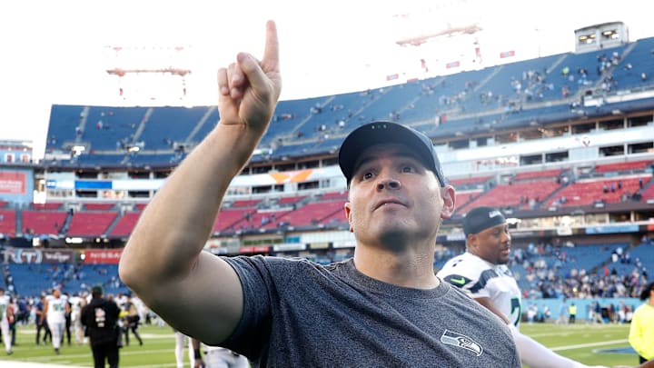 Mike Macdonald of the Seattle Seahawks Mike Macdonald of the Seattle Seahawks