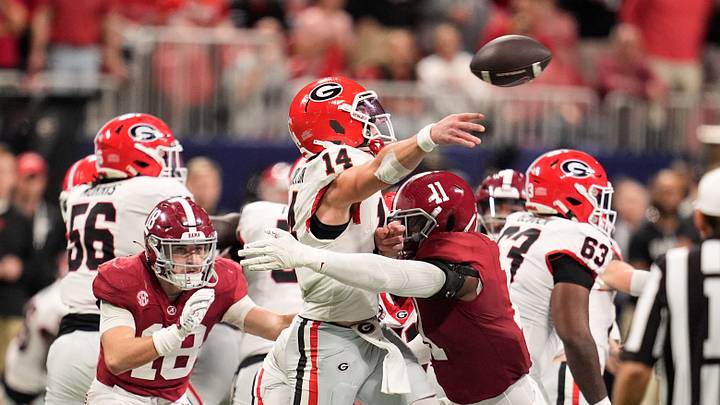 A tropical storm is threatening the status of Saturday’s top-10 clash between Alabama and Georgia.