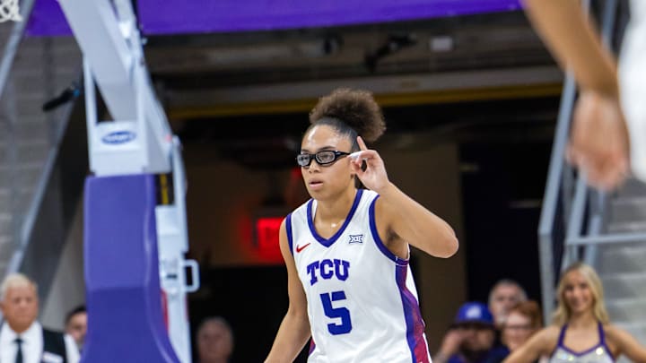 Olivia Miles guided TCU to a win over Sam Houston on Sunday. 