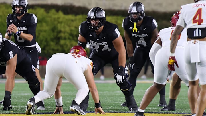 West Virginia University offensive lineman Wyatt Milum West Virginia University offensive lineman Wyatt Milum