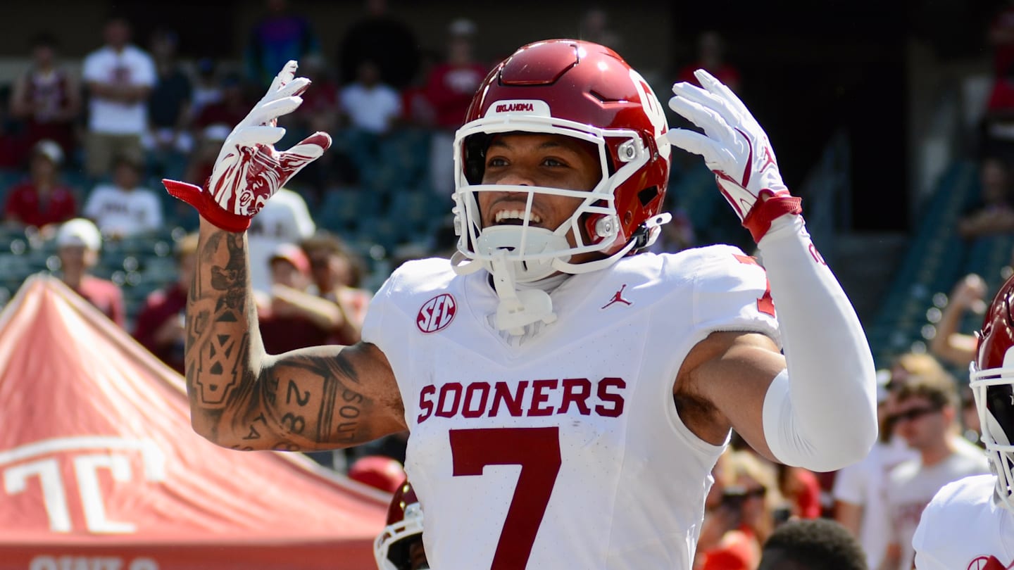 Former Oklahoma Wr Zion Kearney Lands At Big Ten Program, Per Report