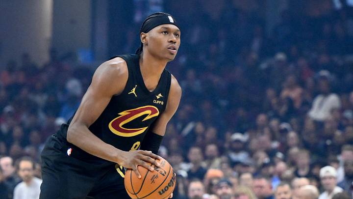 Oct 26, 2026; Cleveland, Ohio, USA;  Cleveland Cavaliers forward Peyton Watson (8) looks to the basket in the first quarter against the Minnesota Timberwolves at Rocket Arena.  Mandatory Credit: David Richard-Imagn Images