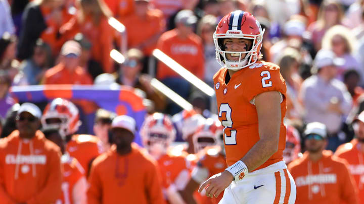 Clemson's Cade Klubnik led his squad to a much-needed, 24-10, win over Florida State on Saturday night.