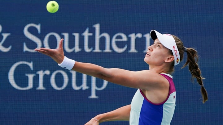 Elena Rybakina at the Cincinnati Open