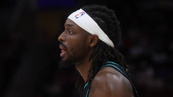 Mar 6, 2026; Houston, Texas, USA;  Portland Trail Blazers forward Jerami Grant (9) reacts while playing against the Houston Rockets in the second half at Toyota Center. Mandatory Credit: Thomas Shea-Imagn Images