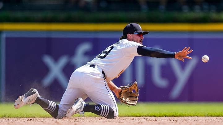 Detroit Tigers shortstop Zach McKinstry (39). Detroit Tigers shortstop Zach McKinstry (39).