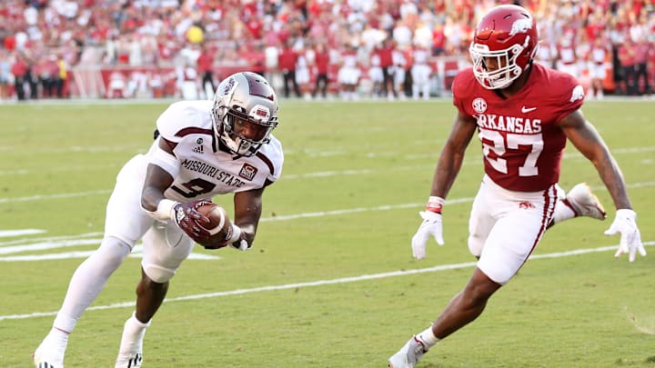 Chris "Pooh" Paul Jr. (27) in his time with the Arkansas Razorbacks.