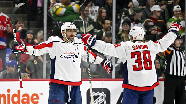 Alex Ovechkin, Rasmus Sandin, Washington Capitals 