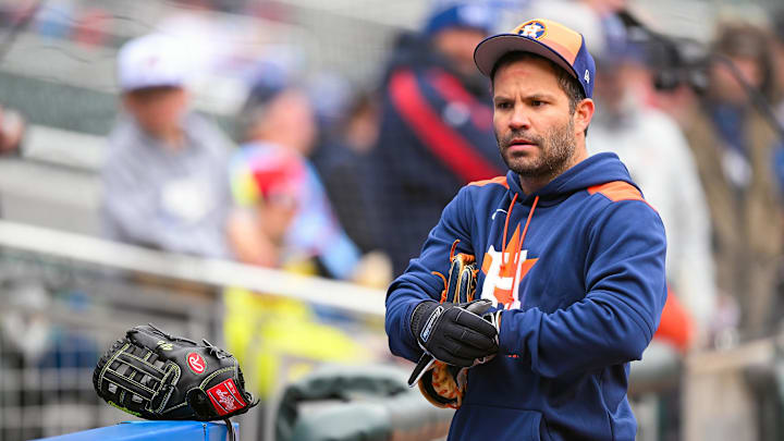Altuve before a game against the Twins. 