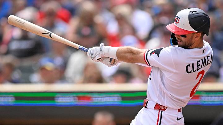 Aug 16, 2026; Minneapolis, Minnesota, USA; Minnesota Twins infielder Kody Clemens (2) hits a solo home run against the Philadelphia Phillies during the third inning at Target Field. Mandatory Credit: Nick Wosika-Imagn Images Aug 16, 2026; Minneapolis, Minnesota, USA; Minnesota Twins infielder Kody Clemens (2) hits a solo home run against the Philadelphia Phillies during the third inning at Target Field. Mandatory Credit: Nick Wosika-Imagn Images