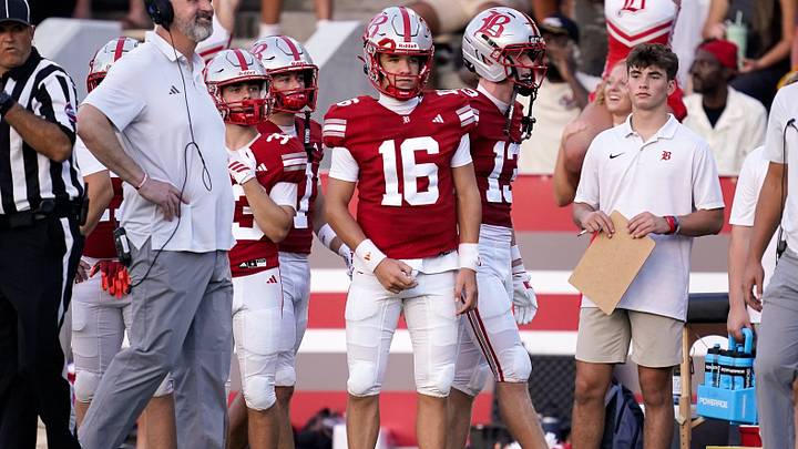 Baylor’s Marshall Manning (16) watches his team set up to face Brentwood Academy during the first half at Baylor in Chattanooga, Tenn., Thursday, Aug. 20, 2026. Baylor’s Marshall Manning (16) watches his team set up to face Brentwood Academy during the first half at Baylor in Chattanooga, Tenn., Thursday, Aug. 20, 2026.