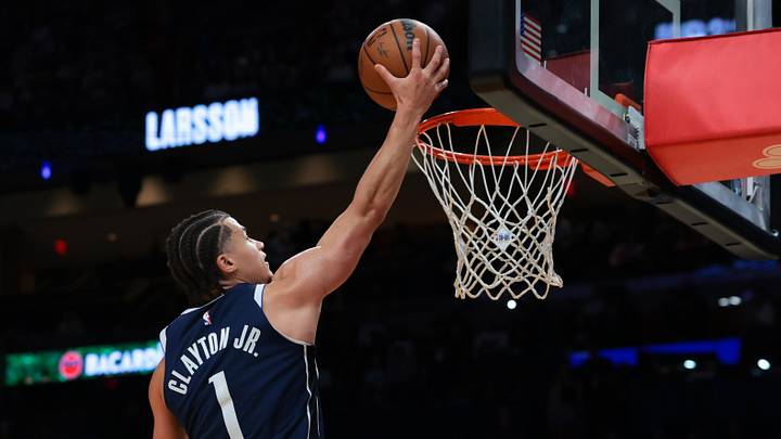 Oct 26, 2026; Miami, Florida, USA; Dallas Mavericks guard Walter Clayton Jr. (1) drives to the basket against the Miami Heat during the fourth quarter at Kaseya Center. Mandatory Credit: Sam Navarro-Imagn Images Oct 26, 2026; Miami, Florida, USA; Dallas Mavericks guard Walter Clayton Jr. (1) drives to the basket against the Miami Heat during the fourth quarter at Kaseya Center. Mandatory Credit: Sam Navarro-Imagn Images