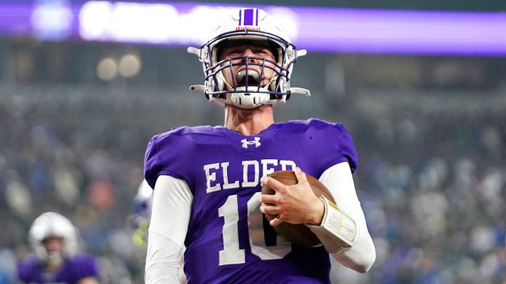Senior quarterback Kaden Estep and the Elder football are No. 2 in this week's Ohio high school football state rankings. Senior quarterback Kaden Estep and the Elder football are No. 2 in this week's Ohio high school football state rankings.