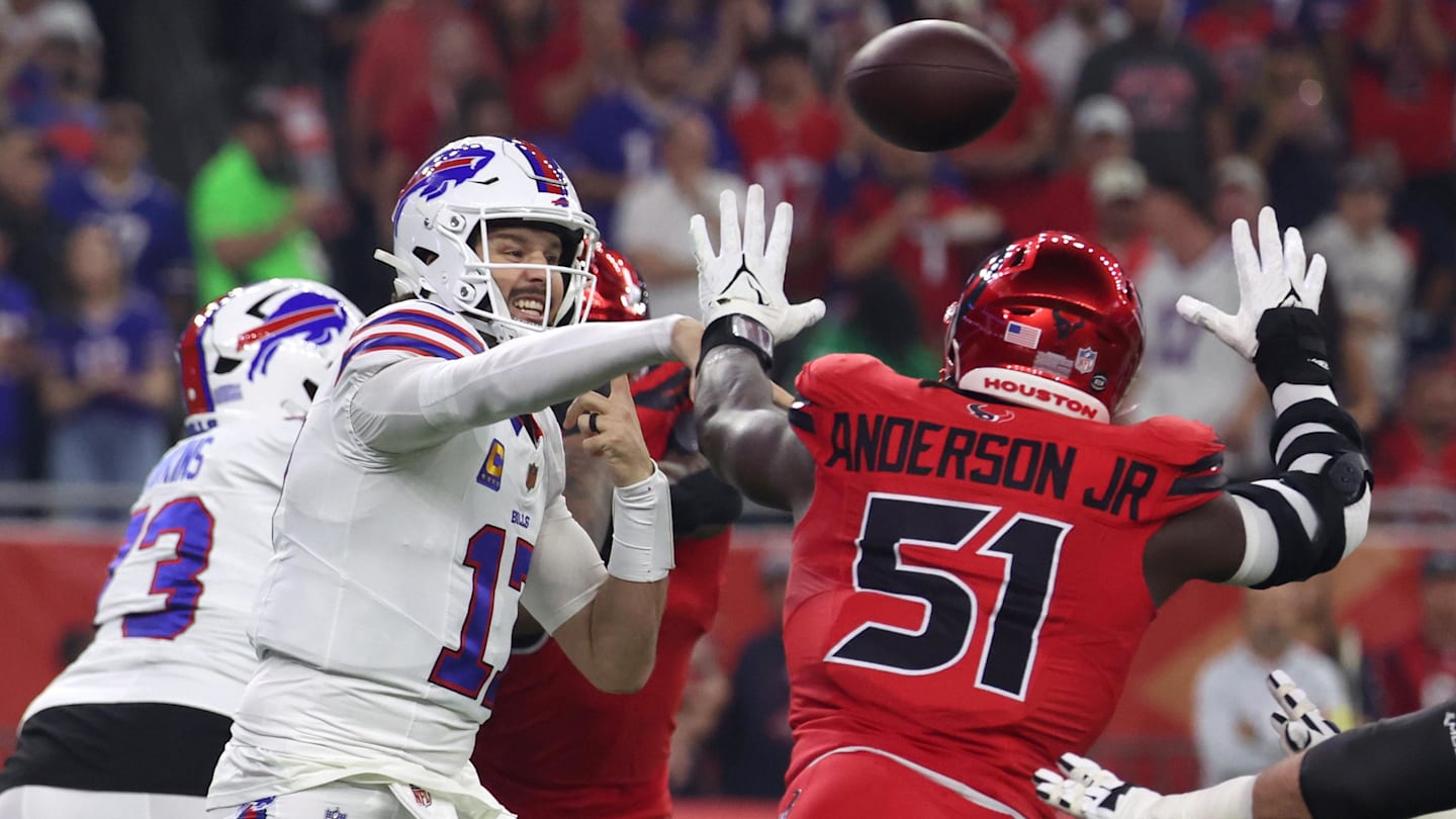 Bills OT Gets Honest on Texans' Will Anderson, Danielle Hunter