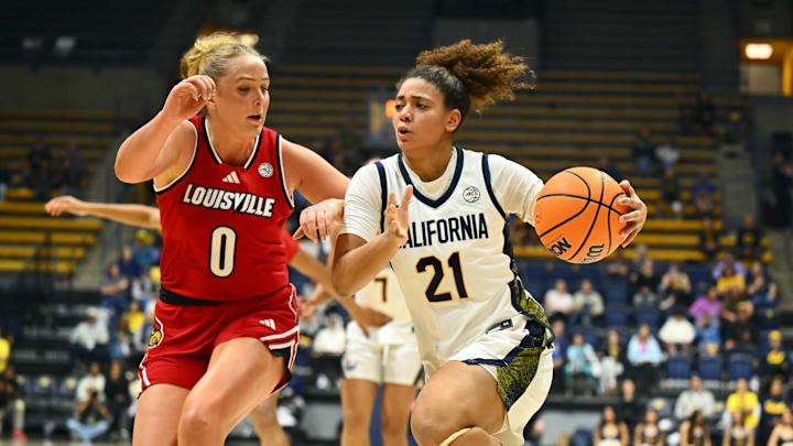 Cal's Gisella Maul drives to the basket