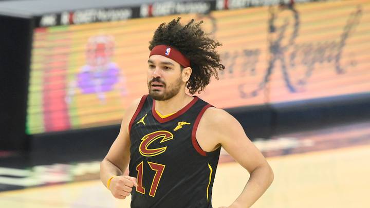 May 12, 2021; Cleveland, Ohio, USA; Cleveland Cavaliers forward Anderson Varejao (17) runs on the court in the first quarter against the Boston Celtics at Rocket Mortgage FieldHouse. Mandatory Credit: David Richard-USA TODAY Sports May 12, 2021; Cleveland, Ohio, USA; Cleveland Cavaliers forward Anderson Varejao (17) runs on the court in the first quarter against the Boston Celtics at Rocket Mortgage FieldHouse. Mandatory Credit: David Richard-USA TODAY Sports