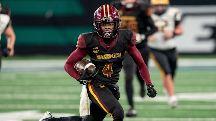 Glassboro #4 Amari Sabb during the NJSIAA Group 1 championship games between Cedar Grove and Glassboro on Friday, Nov. 29, 2024, at MetLife Stadium, East Rutherford, NJ.