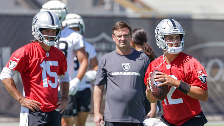 Aidan O'Connell & Gardner Minshew of the Las Vegas Raiders.