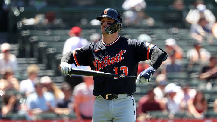 Detroit Tigers designated hitter Dillon Dingler (13). Mandatory Credit: Kiyoshi Mio-Imagn Images Detroit Tigers designated hitter Dillon Dingler (13). Mandatory Credit: Kiyoshi Mio-Imagn Images