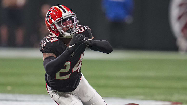 Atlanta Falcons cornerback A.J. Terrell Atlanta Falcons cornerback A.J. Terrell