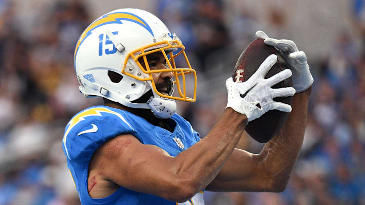 Nov 12, 2023; Inglewood, California, USA; Los Angeles Chargers wide receiver Jalen Guyton (15)