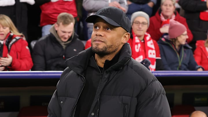 Vincent Kompany at Allianz Arena during the Champions League clash between Bayern Munich and Slovan Bratislava.