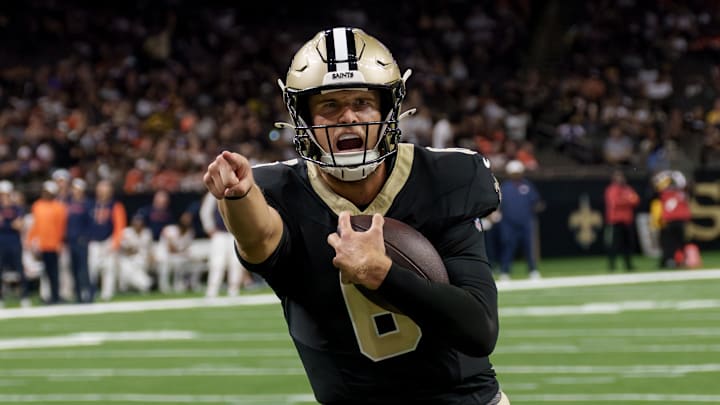 New Orleans Saints quarterback Tyler Shough 