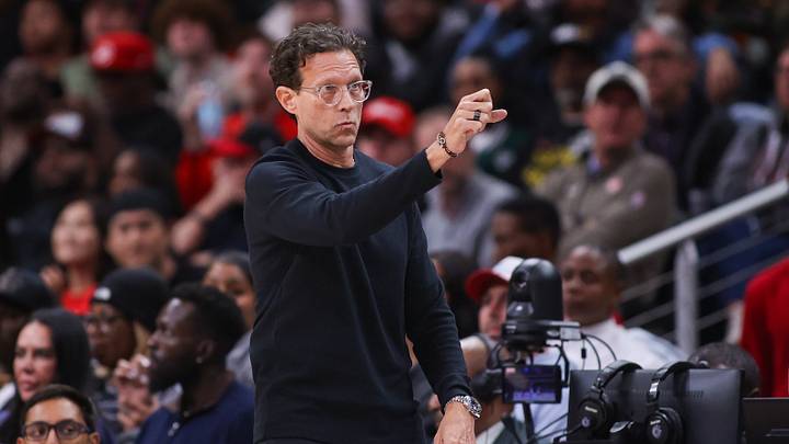 Oct 29, 2026; Atlanta, Georgia, USA; Atlanta Hawks head coach Quin Snyder on the sideline against the Cleveland Cavaliers in the fourth quarter at State Farm Arena. Mandatory Credit: Brett Davis-Imagn Images Oct 29, 2026; Atlanta, Georgia, USA; Atlanta Hawks head coach Quin Snyder on the sideline against the Cleveland Cavaliers in the fourth quarter at State Farm Arena. Mandatory Credit: Brett Davis-Imagn Images