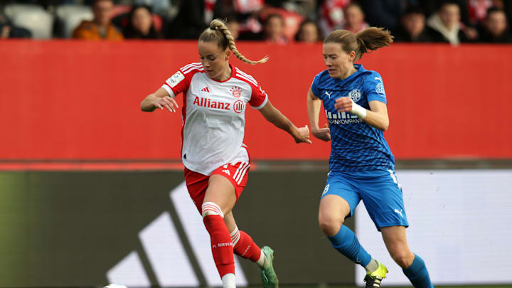 Lena Ostermeier (rechts) im Duell mit Giulia Gwinn