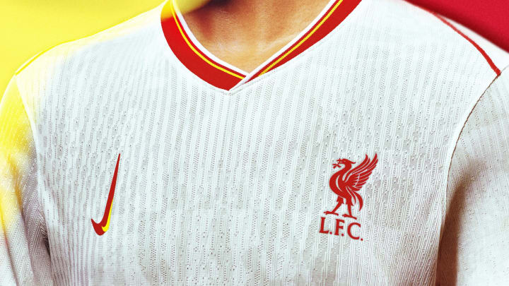 Liverpool's third kit for the new season is white Liverpool's third kit for the new season is white