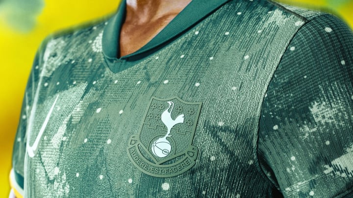 Tottenham have gone green for their third kit Tottenham have gone green for their third kit