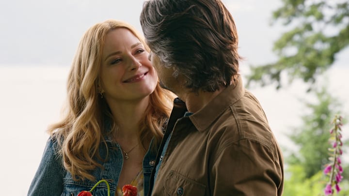 Virgin River. (L to R) Alexandra Breckenridge as Mel Monroe, Martin Henderson as Jack Sheridan in episode 607 of Virgin River