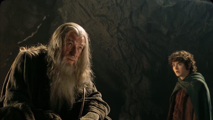 Gandalf (Ian McKellen) and Frodo Baggins (Elijah Wood) in The Lord of the Rings: The Fellowship of the Ring. (Courtesy of Fathom Entertainment)