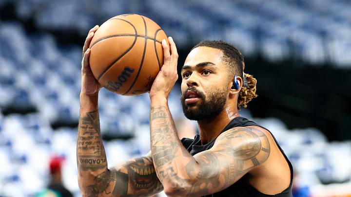 Oct 22, 2025; Dallas, Texas, USA; Dallas Mavericks guard D'Angelo Russell (5) warms up before the game against the San Antonio Spurs at American Airlines Center. Mandatory Credit: Kevin Jairaj-Imagn Images Oct 22, 2025; Dallas, Texas, USA; Dallas Mavericks guard D'Angelo Russell (5) warms up before the game against the San Antonio Spurs at American Airlines Center. Mandatory Credit: Kevin Jairaj-Imagn Images