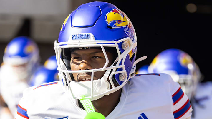 Kansas Jayhawks wide receiver Emmanuel Henderson Jr. against the Arizona Wildcats 