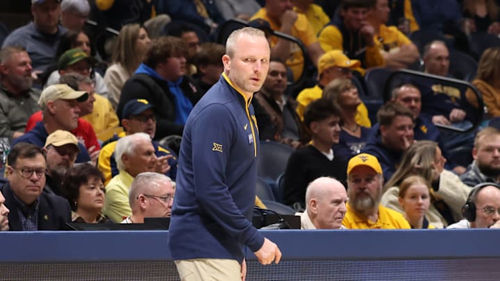 West Virginia University head coach Darian DeVries West Virginia University head coach Darian DeVries