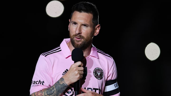 Inter Miami CF Celebrate Ballon d'Or Winner Lionel Messi