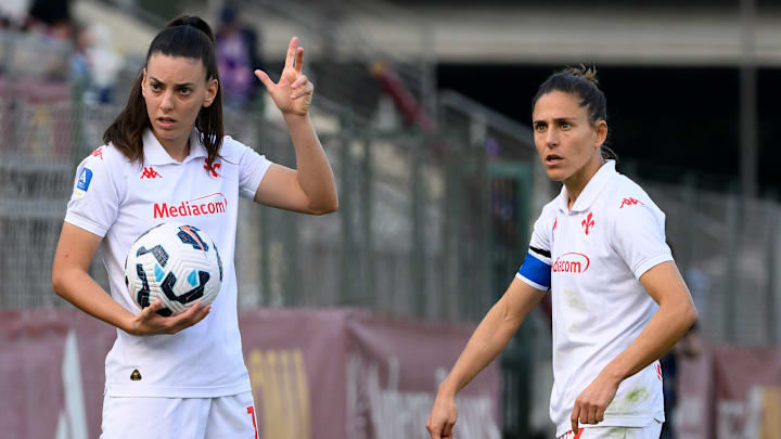 Martina Toniolo e Veronica Boquete della Fiorentina Femminile Martina Toniolo e Veronica Boquete della Fiorentina Femminile