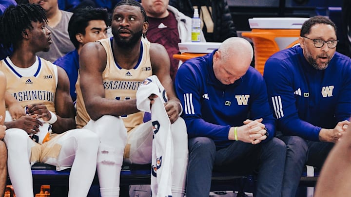 Tony Bland, far right, has left the UW for a new coaching job at Kansas. 