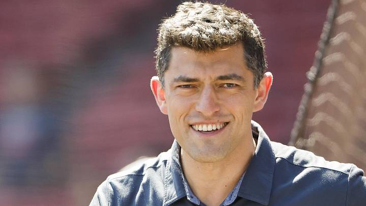 Aug 28, 2022; Boston, Massachusetts, USA; Chaim Bloom, Chief Baseball Officer of the Boston Red Sox on the field before the game between the Boston Red Sox and the Tampa Bay Rays at Fenway Park. Mandatory Credit: Winslow Townson-Imagn Images Aug 28, 2022; Boston, Massachusetts, USA; Chaim Bloom, Chief Baseball Officer of the Boston Red Sox on the field before the game between the Boston Red Sox and the Tampa Bay Rays at Fenway Park. Mandatory Credit: Winslow Townson-Imagn Images