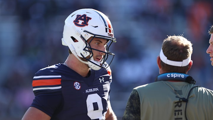 Auburn Tigers quarterback Walker White was one of 28 players to transfer from the program after 2024. Auburn Tigers quarterback Walker White was one of 28 players to transfer from the program after 2024.