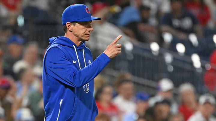Apr 13, 2026; Philadelphia, Pennsylvania, USA; Chicago Cubs manager Craig Counsell (11) signals to the bullpen to make a pitching change against the Philadelphia Phillies during the fifth inning at Citizens Bank Park. Mandatory Credit: Eric Hartline-Imagn Images Apr 13, 2026; Philadelphia, Pennsylvania, USA; Chicago Cubs manager Craig Counsell (11) signals to the bullpen to make a pitching change against the Philadelphia Phillies during the fifth inning at Citizens Bank Park. Mandatory Credit: Eric Hartline-Imagn Images